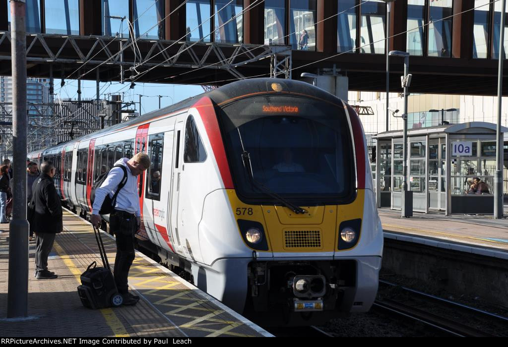 EMU's come into the station